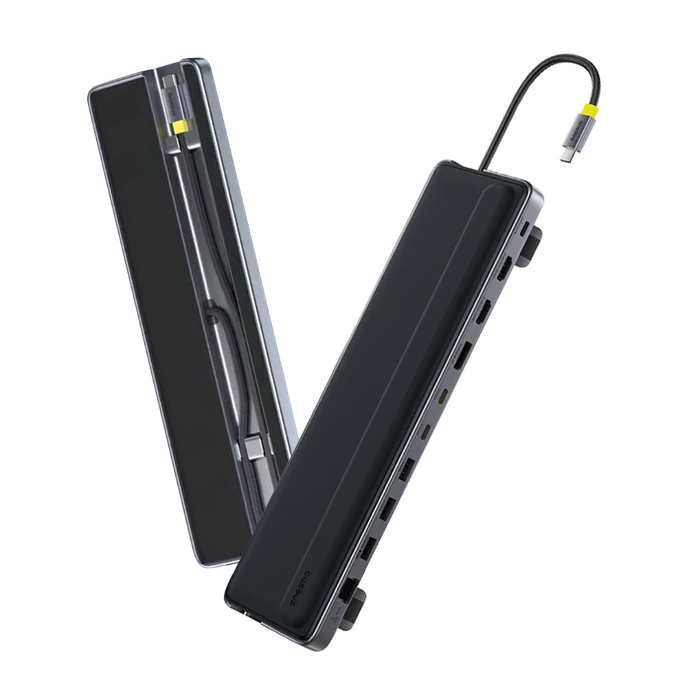Hub USB-C Baseus EliteJoy EH3, 12in1, Siva B0114200