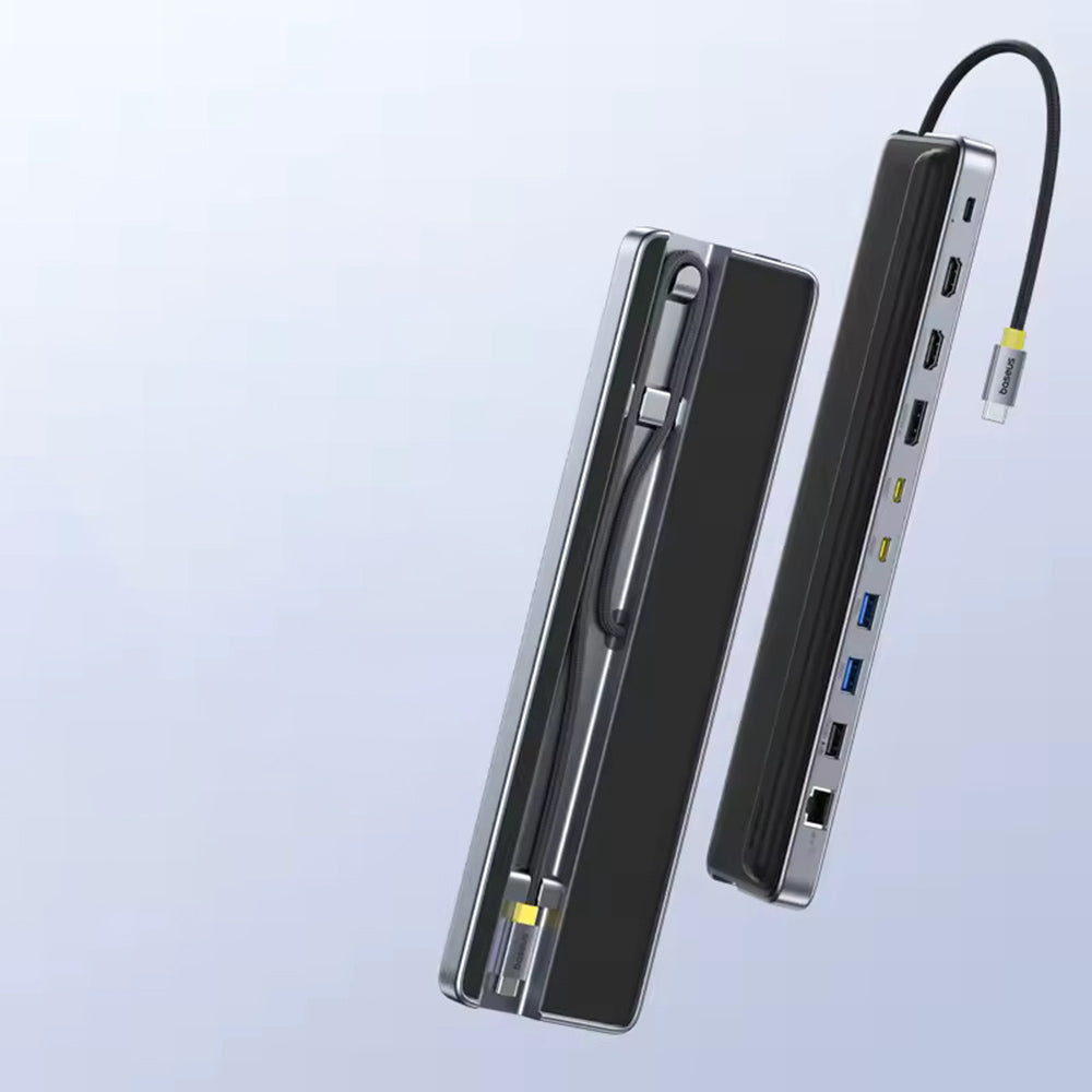 Hub USB-C Baseus EliteJoy EH3, 12in1, Siva B0114200