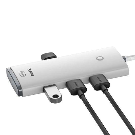 USB-C Hub Baseus Lite, 4 x USB-A 3.2, 2m, Bijeli