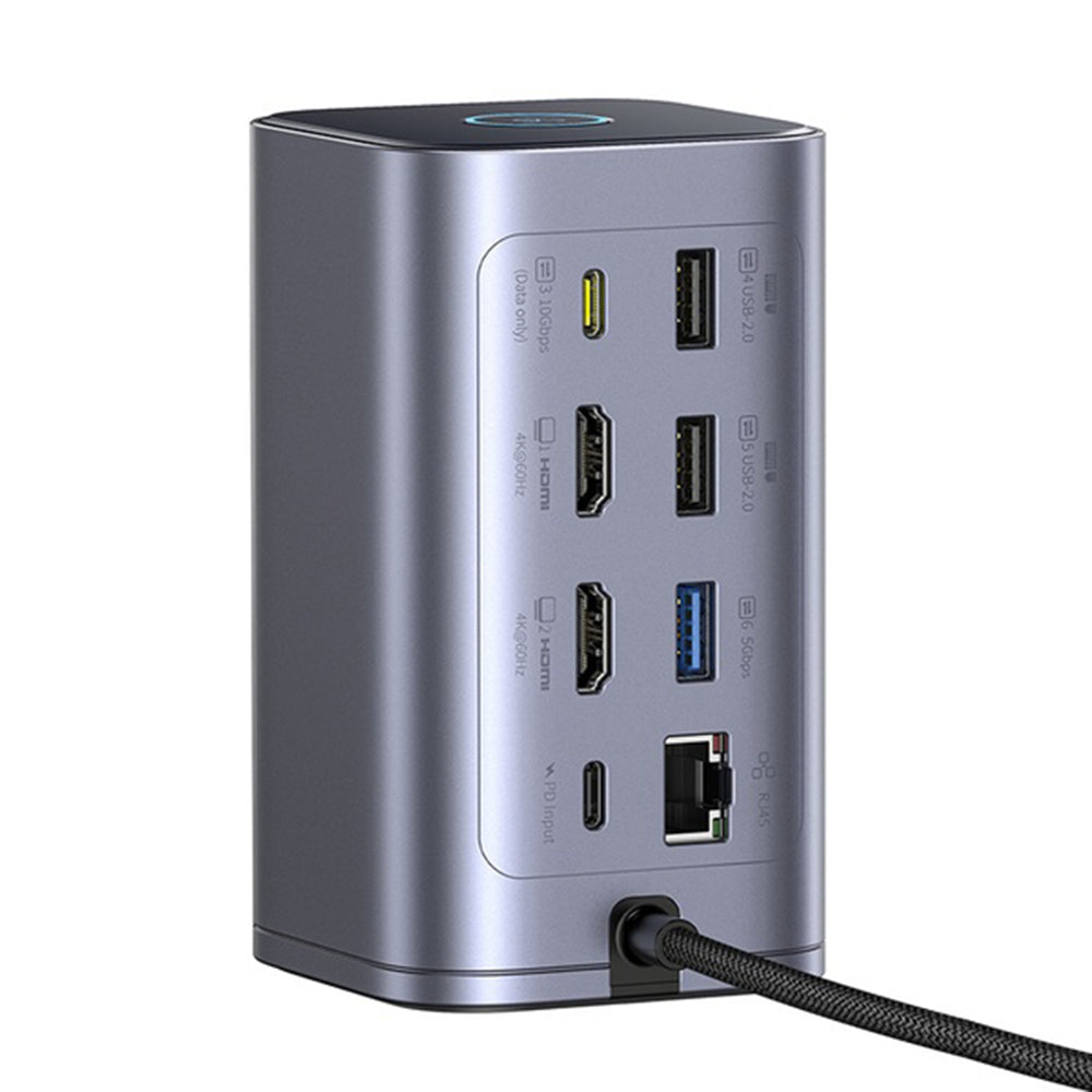 Višenamjenski hub Baseus Nomos NU1 Air Spacemate, 12-u-1, sivi B00061800123-00