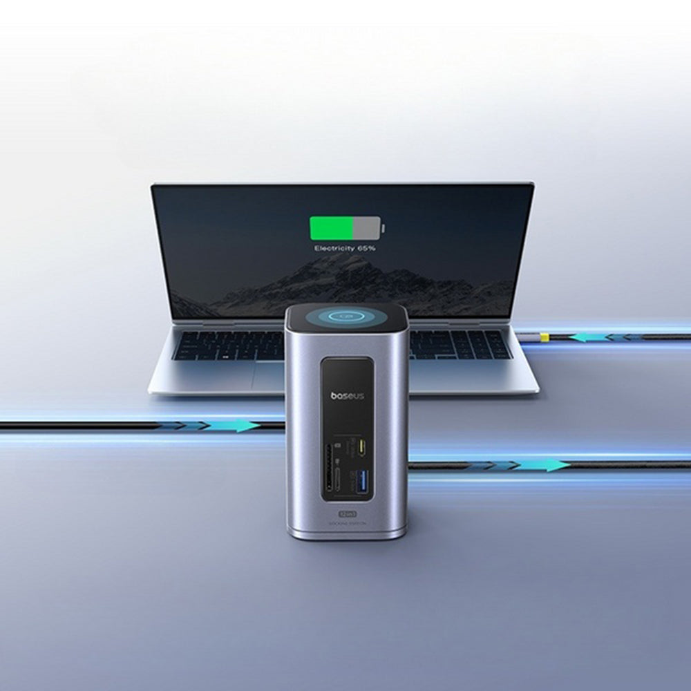 Višenamjenski hub Baseus Nomos NU1 Air Spacemate, 12-u-1, sivi B00061800123-00