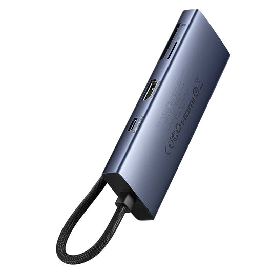 Hub USB-C Baseus UltraJoy, 3 x USB-A 3.0 - 1 x USB-C - 1 x HDMI - 1 x SD - 1 x microSD, Sivi B00052803811-00