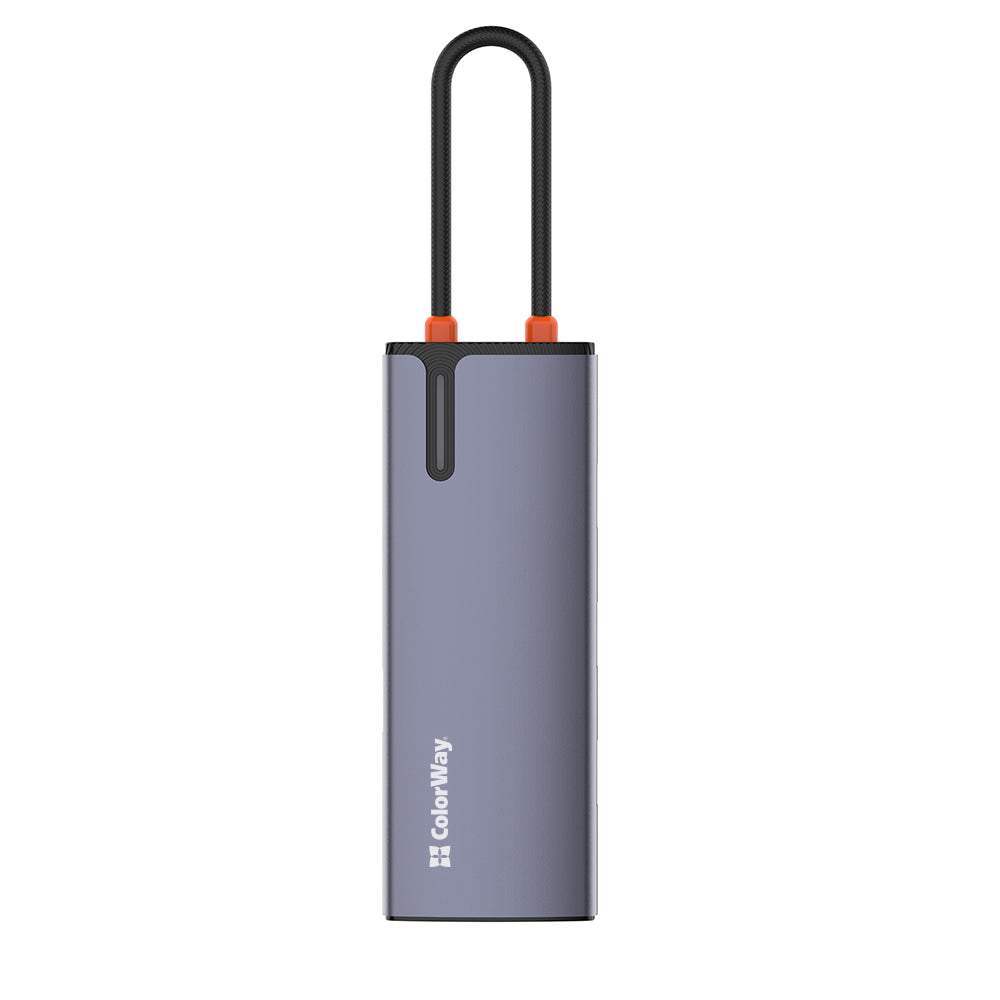 Hub USB-C ColorWay CW-HUB03, 6u1, Srebrni