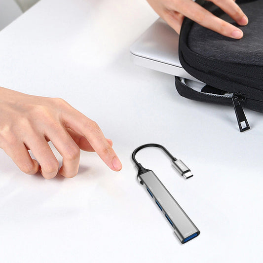 USB-C Hub Dudao A16T, 1 x USB-A 3.0 - 3 x USB-A, Crni