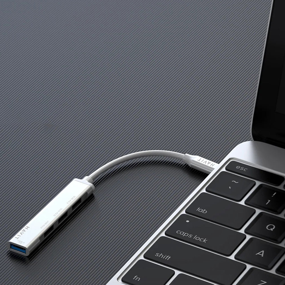 Hub USB-C HAVIT HB41, 4u1, Srebrni