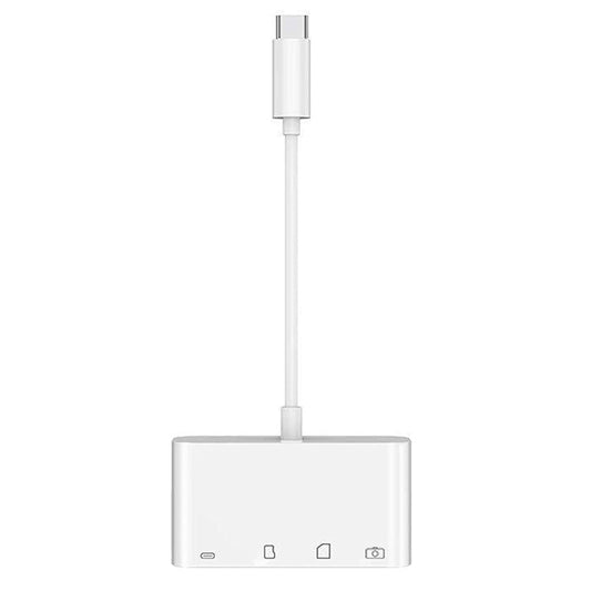 USB-C OEM NK108LTC hub, 1 x USB-A - 1 x USB-C - 1 x SD - 1 x microSD, Bijeli
