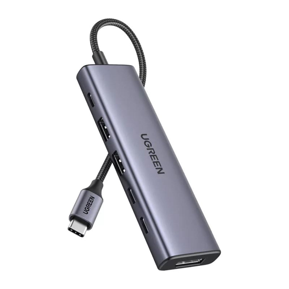 Hub USB-C UGREEN CM511 (75586), 6u1, Sivi