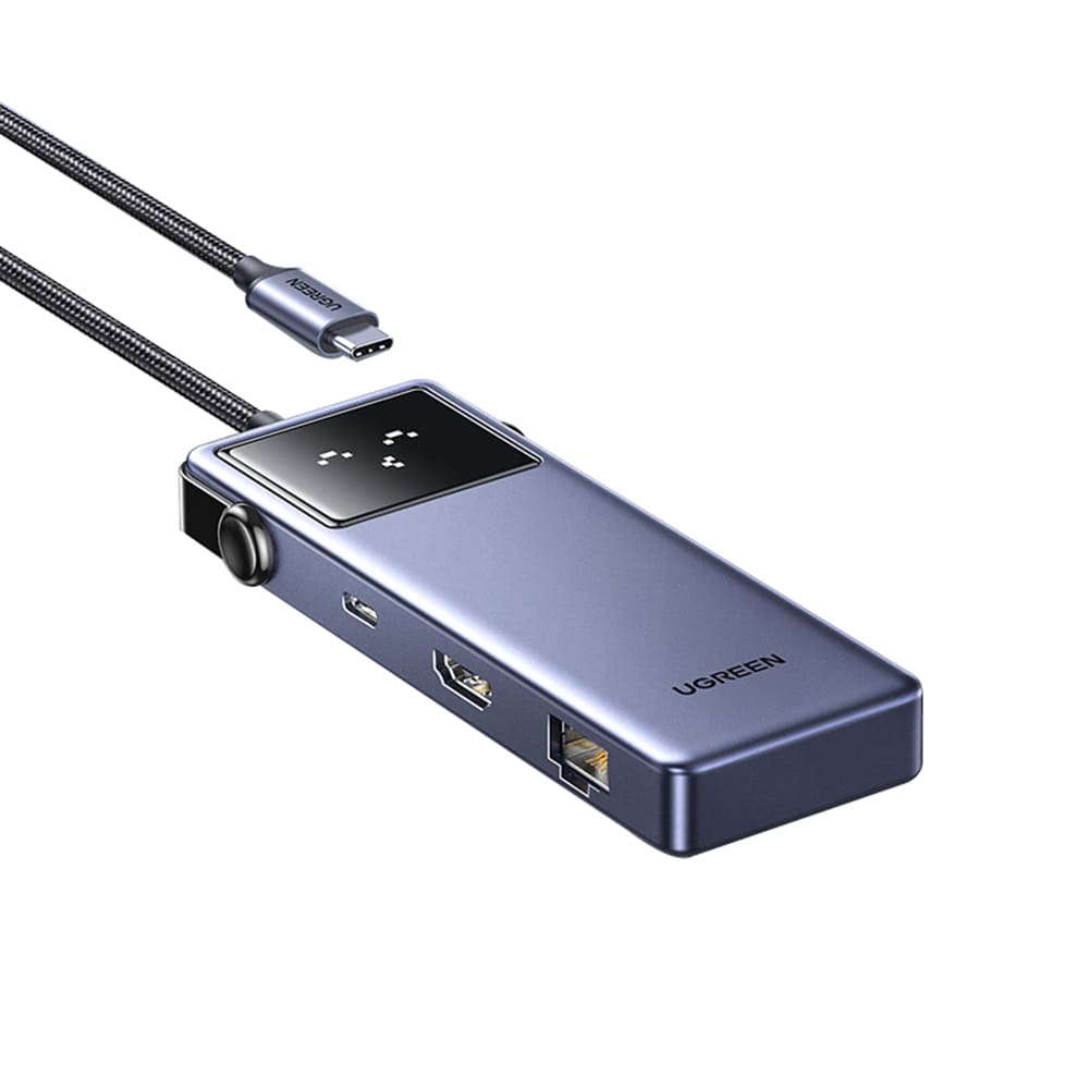 Hub USB-C UGREEN CM888 (45155) Uno, 6u1, Sivi