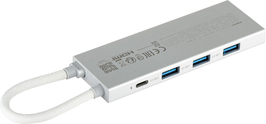 Hub USB-C Xiaomi, 3 x USB-A 3.0 - 1 x USB-C - 1 x HDMI, Bijeli BHR8804GL