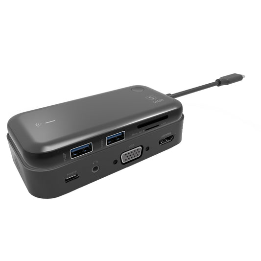 USB-C Hub SiGN, 1 x USB-C - 1 x HDMI - 1 x VGA - 1 x Jack 3.5mm, Crni SN-TVBT01