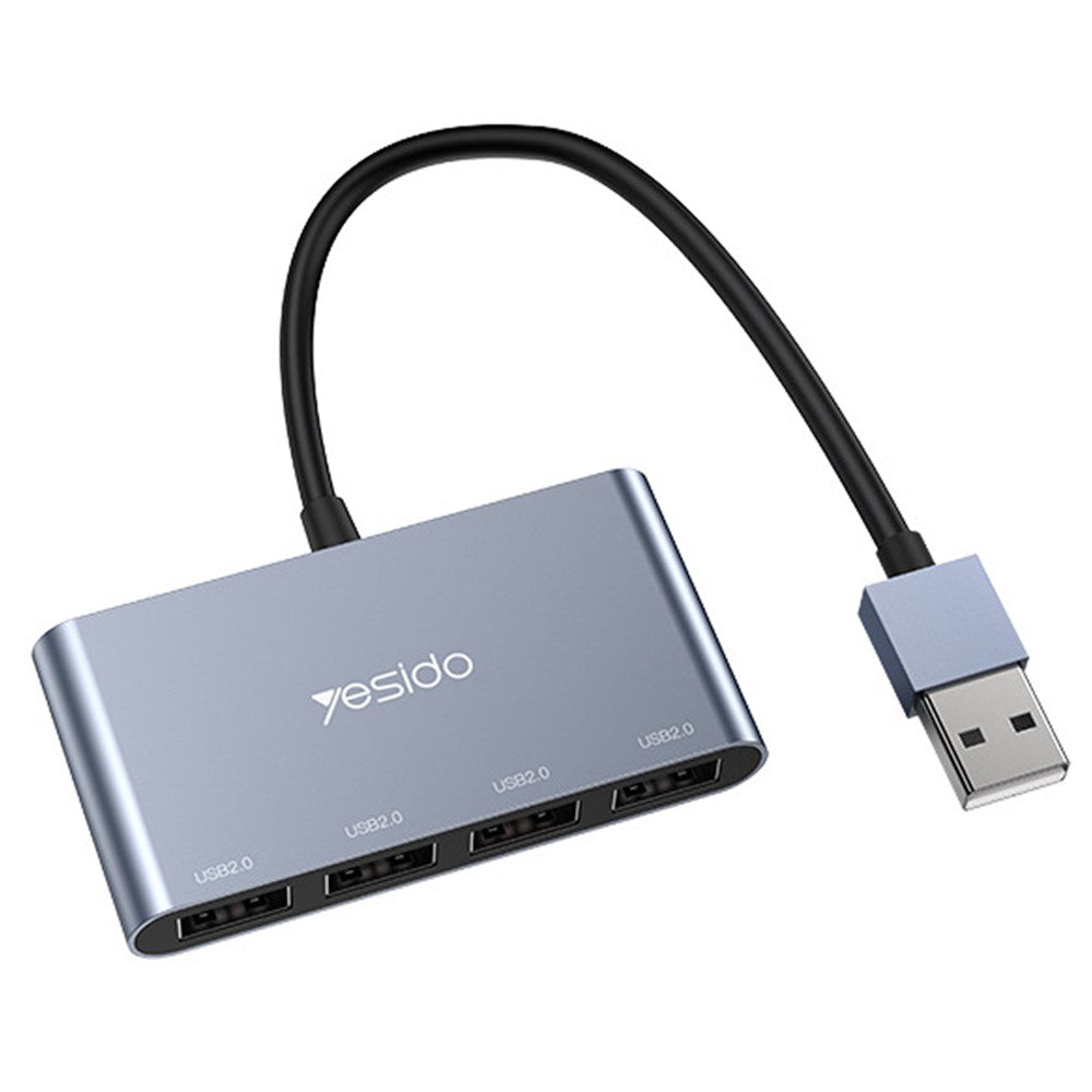USB hub Yesido HB12, 4u1, Sivi