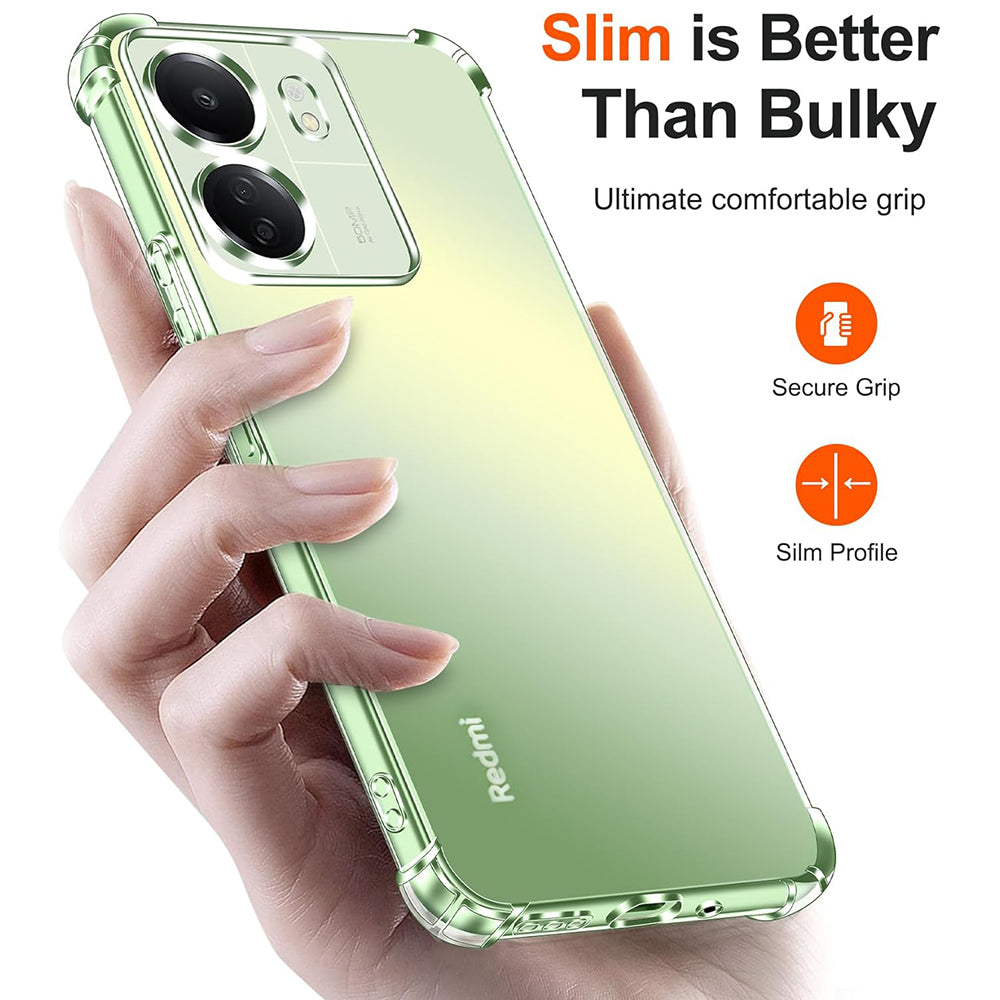 Maska s zaštitom kamere za Xiaomi Poco C65 / Redmi 13C, Techsuit, otporna na udarce, prozirna