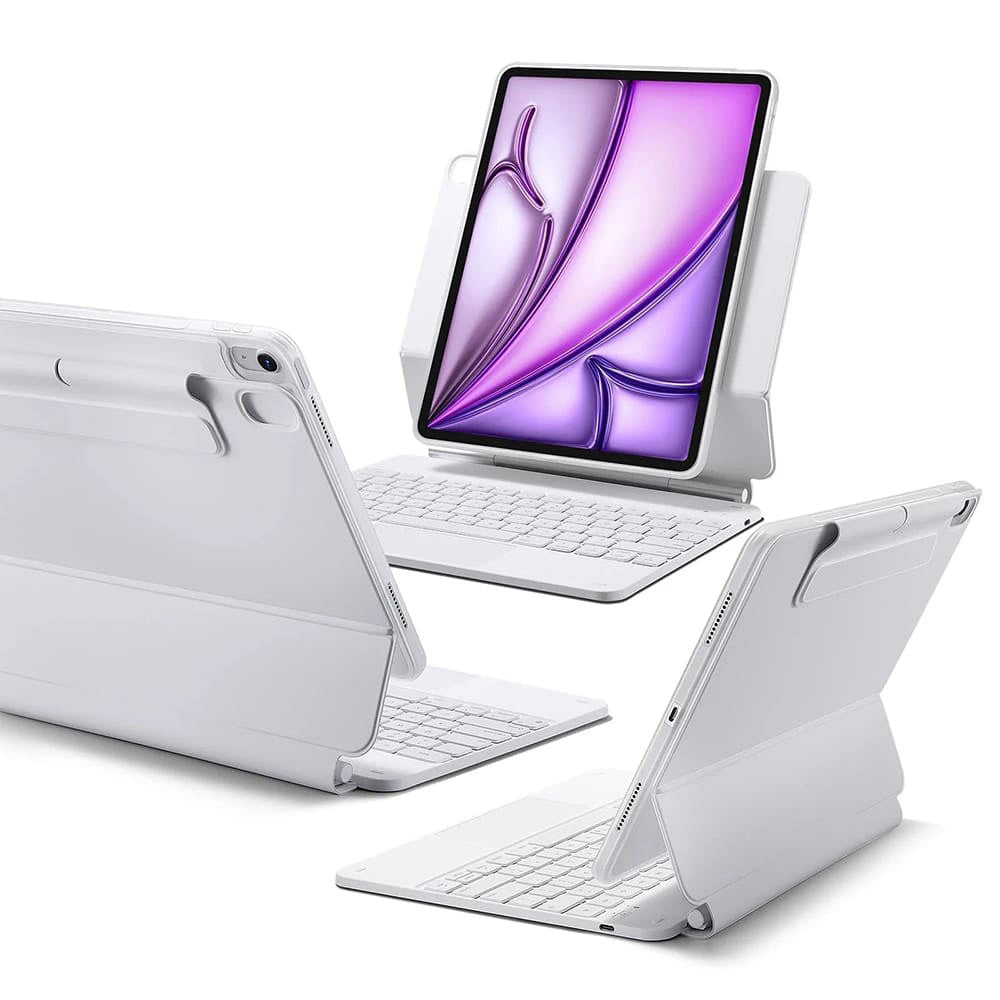 Futrola s tipkovnicom za Apple iPad (2025) / (2022), ESR, Rebound, Bijela