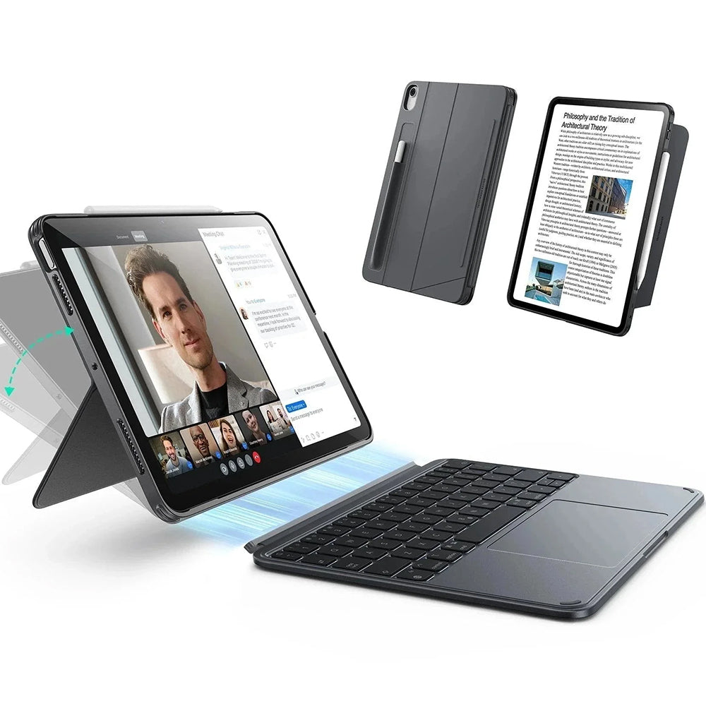 Futrola s tipkovnicom za Apple iPad Air 13 (2026) / Air 13 (2025) / Air 13 (2024), ESR, Shift, Siva