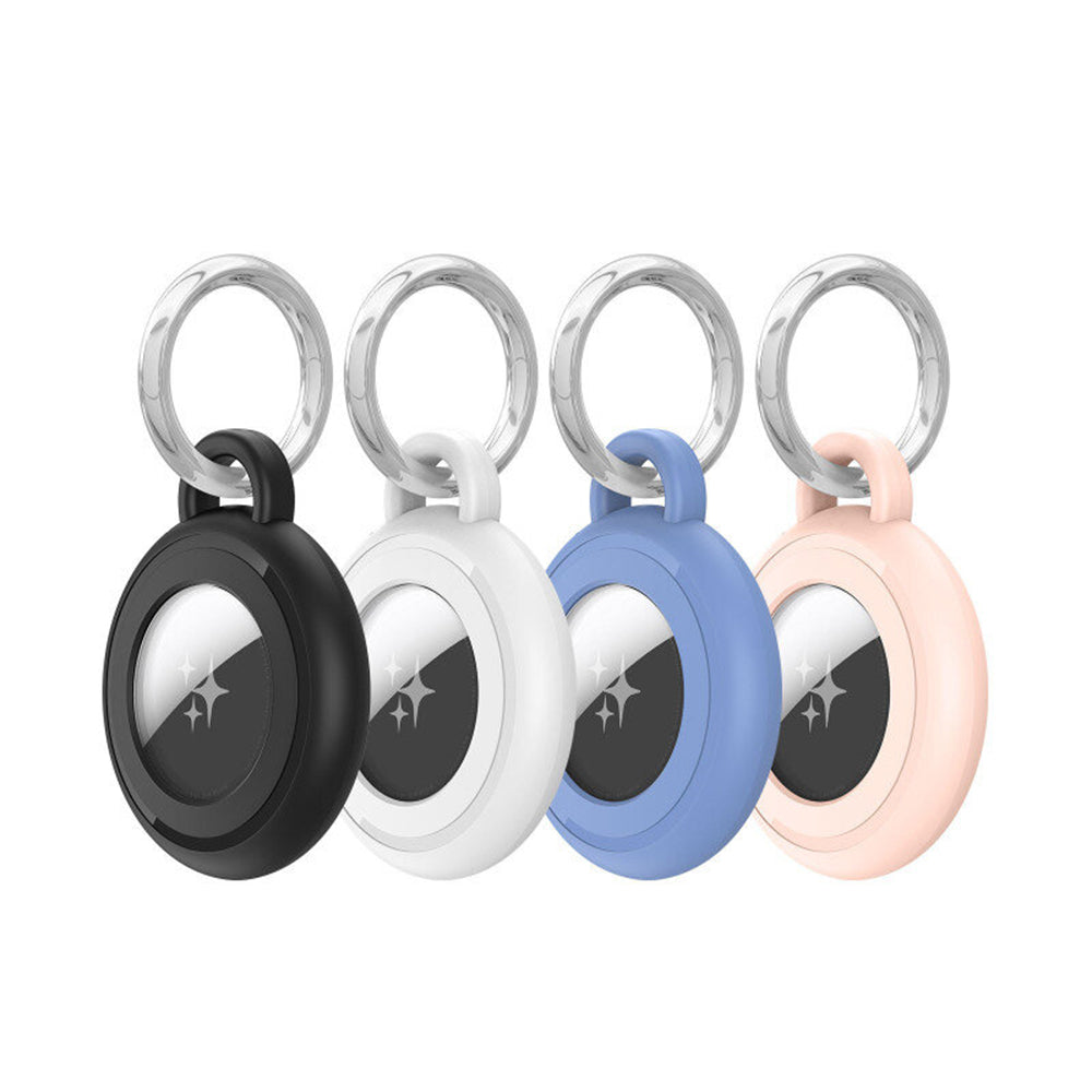 Dux Ducis Secure futrola za Apple AirTag, Set od 4 komada, Crna / Bijela / Plava / Roza