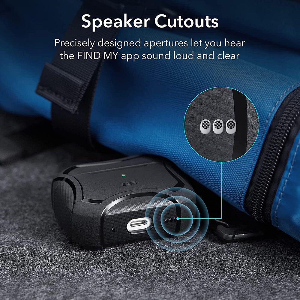 Futrola ESR Cyber Armor Tough za Apple AirPods Pro seriju, Crna