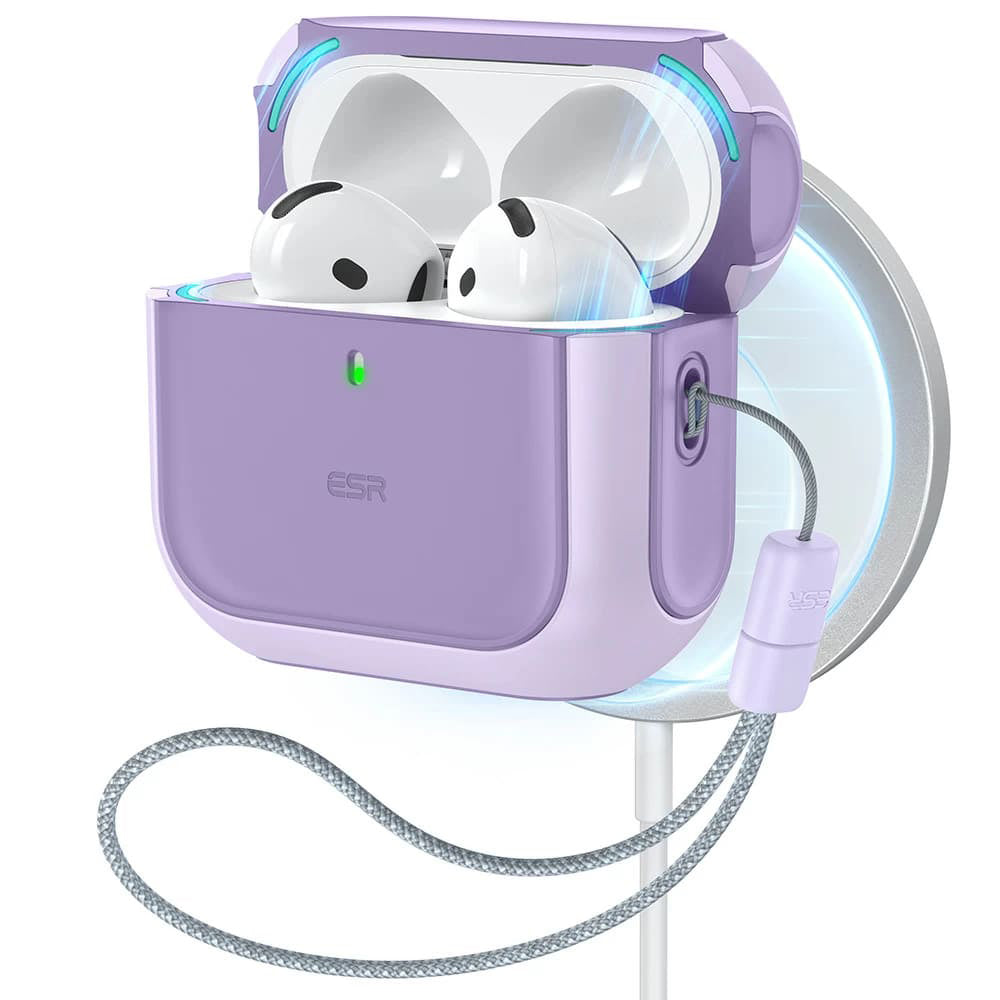Futrola ESR Orbit Hybrid za Apple AirPods 4, Ljubičasta