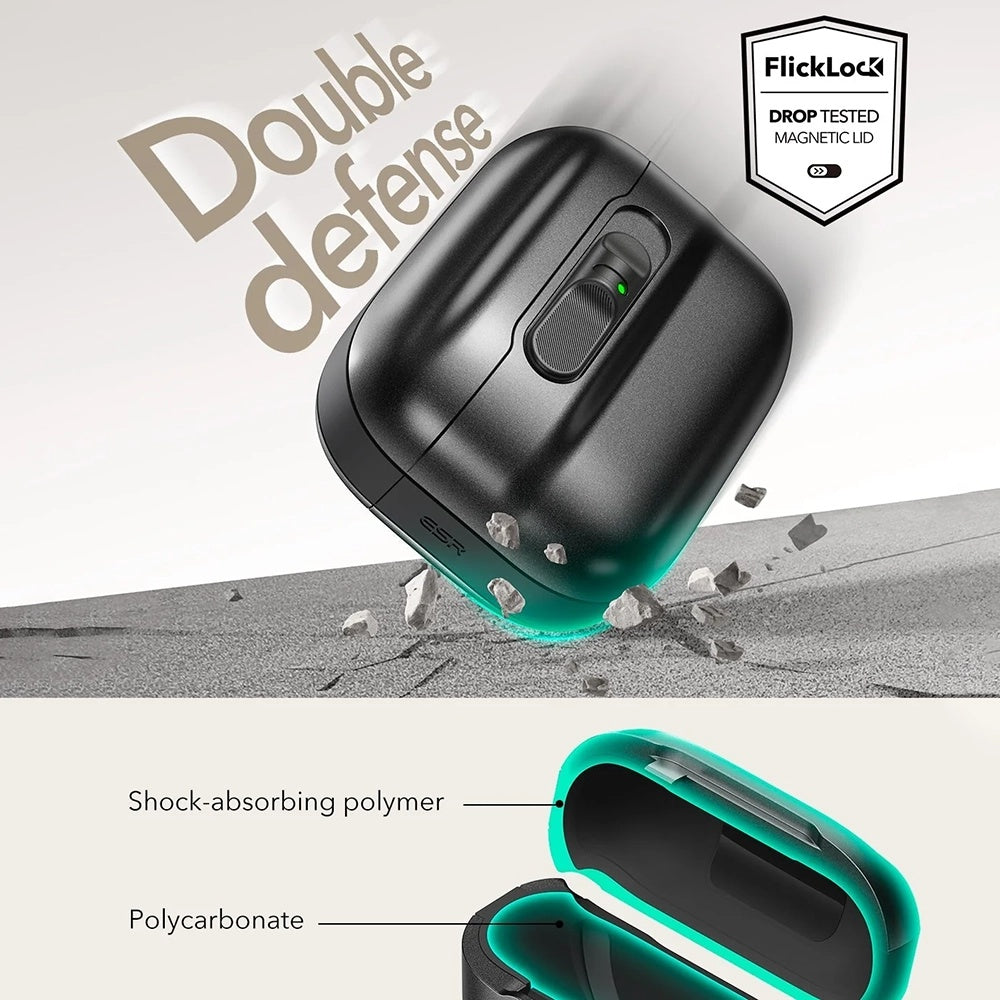 Futrola ESR Pulse Magnetic FlickLock za Apple AirPods Pro 3, Crna