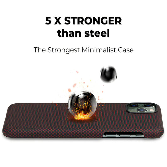 Futrola za Apple iPhone 11 Pro, Pitaka, MagEZ Car Plain, Crna KI1104