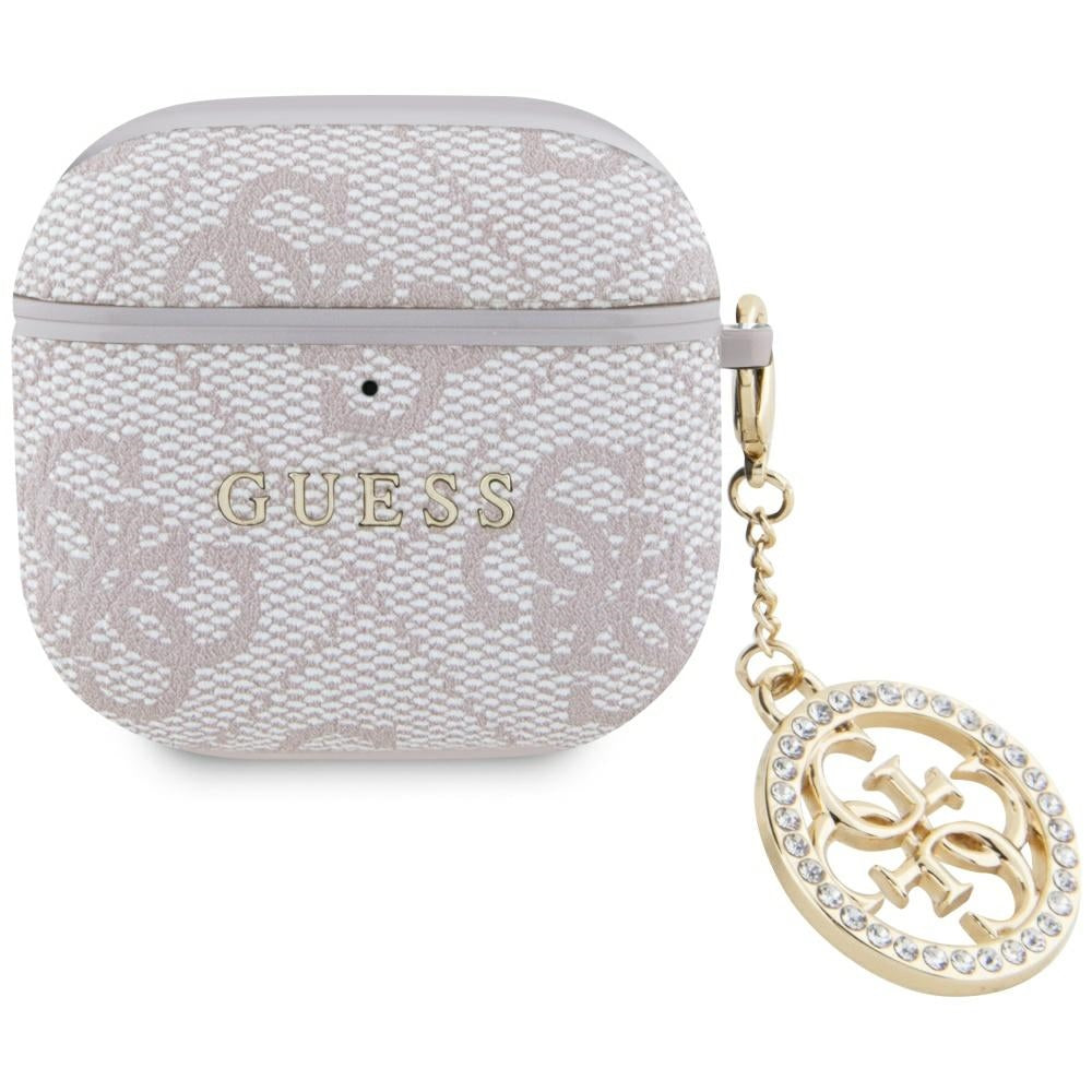 Futrola Guess 4G Strass Charm za Apple AirPods 4, Roza