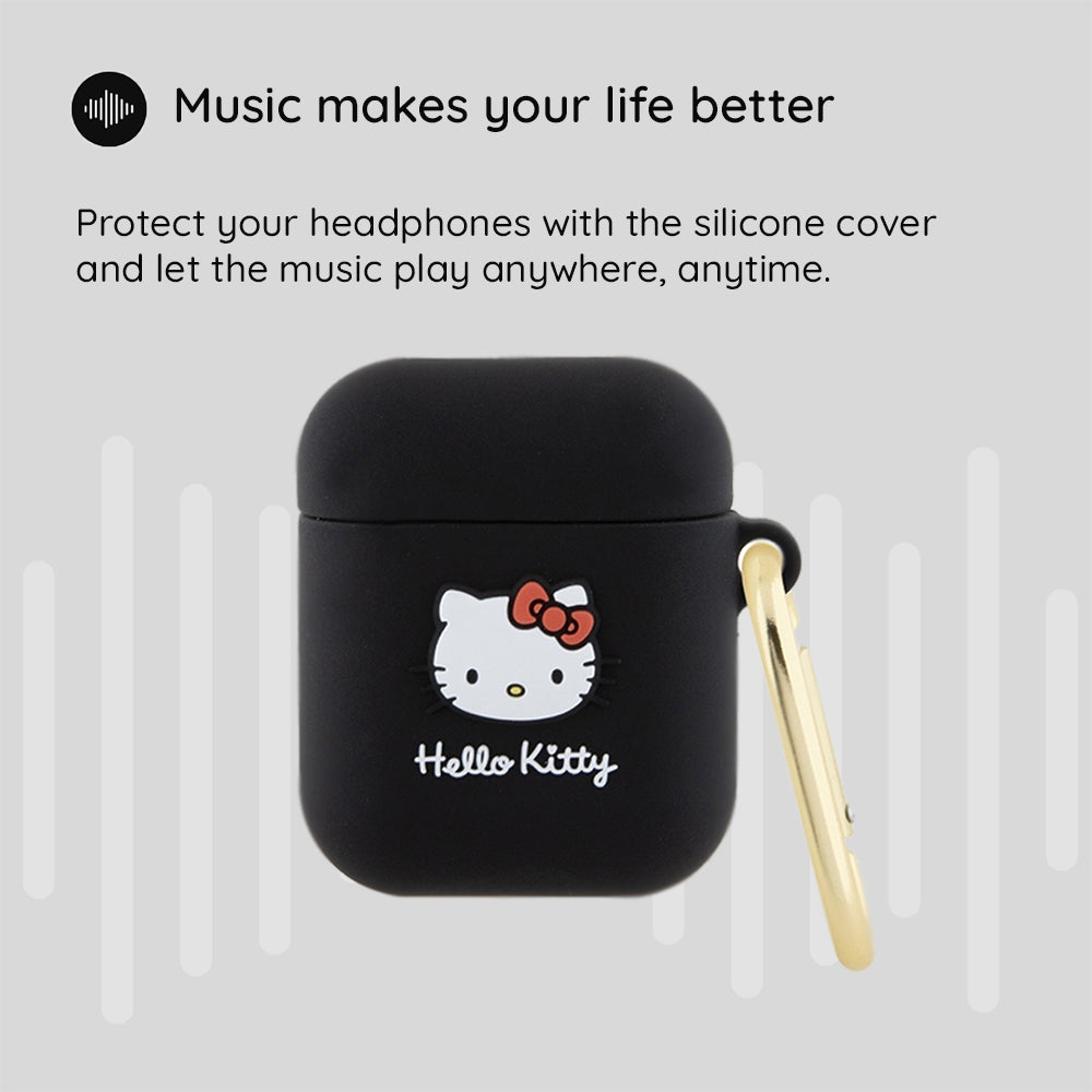 Futrola Hello Kitty 3D Kitty Head za Apple AirPods Pro 2, Roza