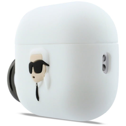Futrola Karl Lagerfeld 3D Karl's Head za Apple AirPods Pro 3, Bijela
