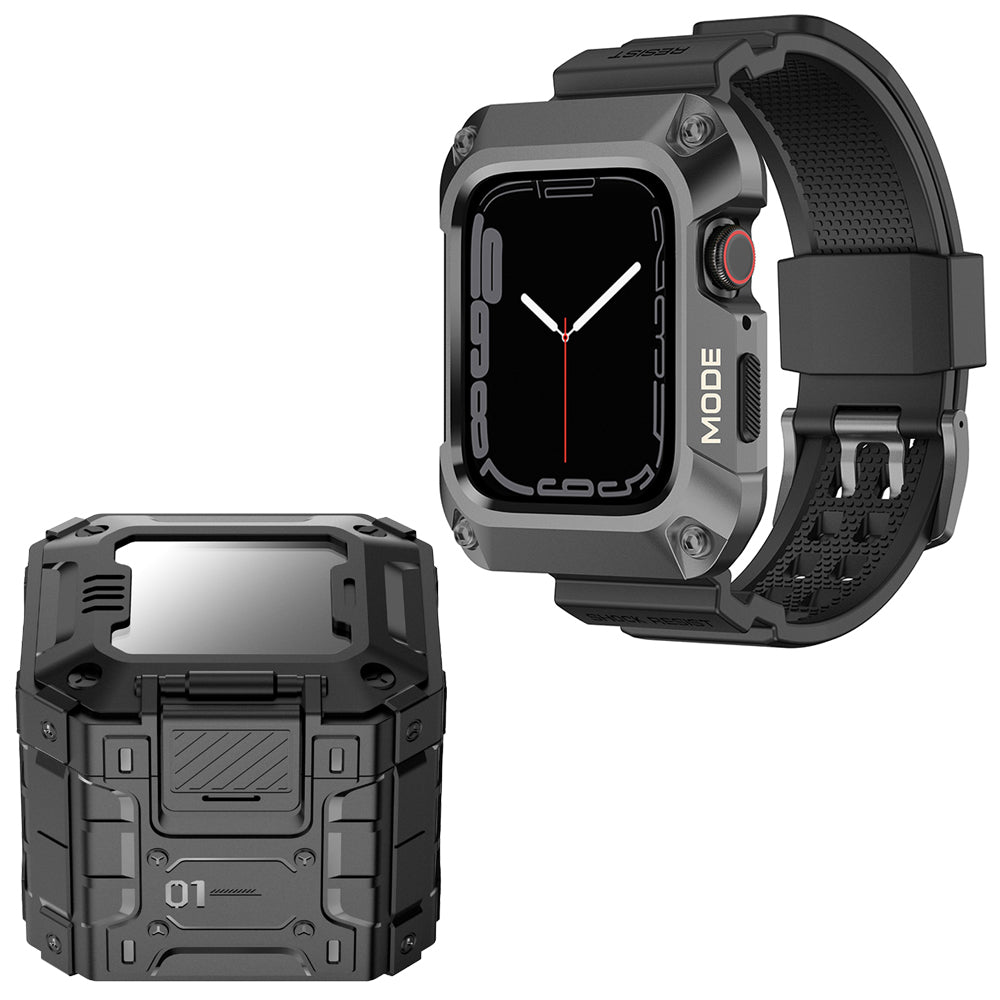 Remen Lito RuggedArmor za Apple Watch 44mm seriju, Sivi