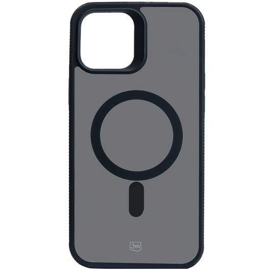 MagSafe futrola za Apple iPhone 12 / 12 Pro, 3MK, Smoke MagCase, Crna