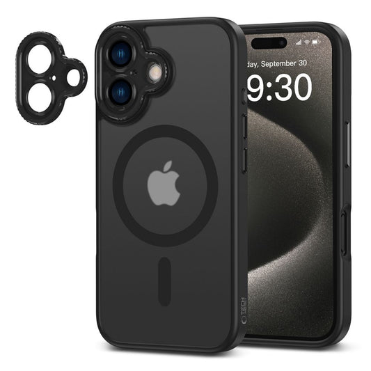 Futrola MagSafe za Apple iPhone 16, Tech-Protect, Magcam, Crna