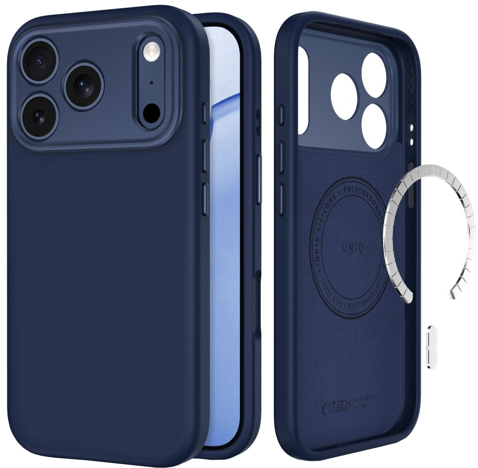 MagSafe maska za Apple iPhone 18 Pro Max / 17 Pro Max, Tech-Protect, Uniq CC, Tamnoplava