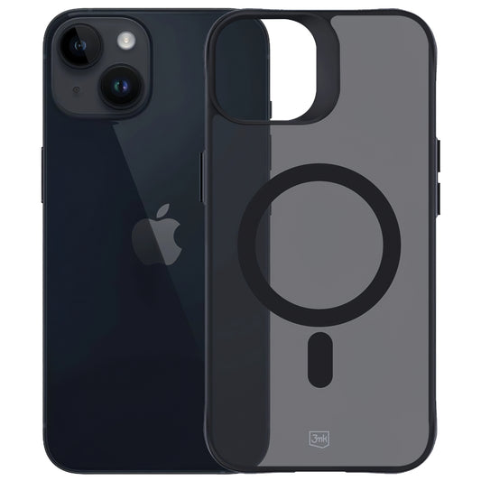 MagSafe futrola za Apple iPhone 15, 3MK, Smoke MagCase, Crna
