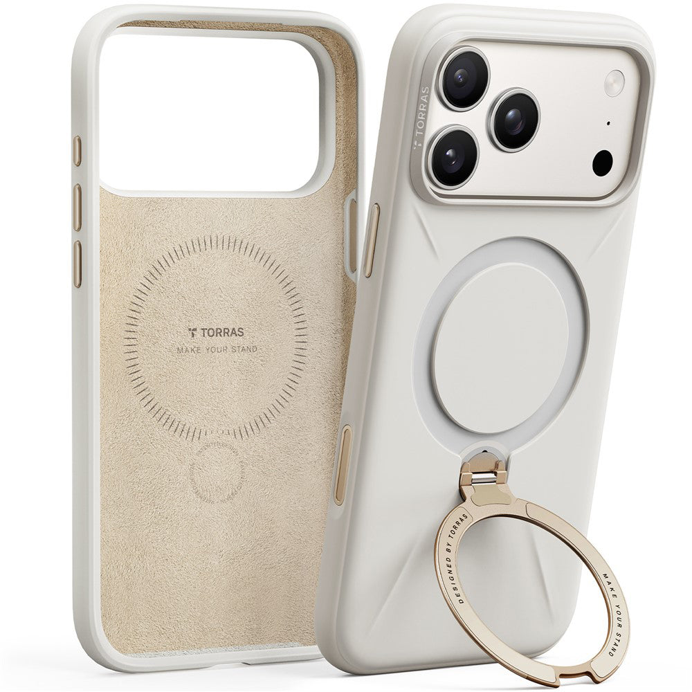 MagSafe futrola za Apple iPhone 17 Pro, Torras, QPRO silikon, bijela