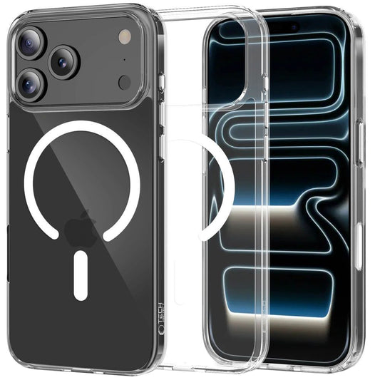 MagSafe futrola za Apple iPhone 17 Pro, Tech-Protect, Flexair Hybrid CC, Prozirna