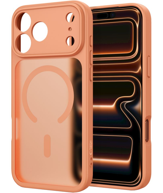 MagSafe maska za Apple iPhone 18 Pro / 17 Pro, Tech-Protect, BasicMag, Mat narančasta