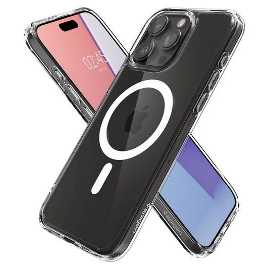 Futrola MagSafe za Apple iPhone 15 Pro Max, Spigen, Ultra Hybrid, Prozirna