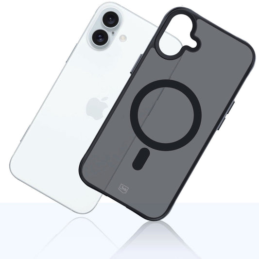 Futrola MagSafe za Apple iPhone 16 Plus, 3MK, Smoke MagCase, Crna