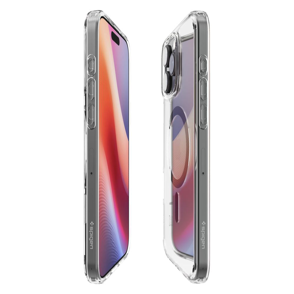 Futrola MagSafe za Apple iPhone 16 Pro Max, Spigen, Ultra Hybrid Carbon, Siva ACS08000