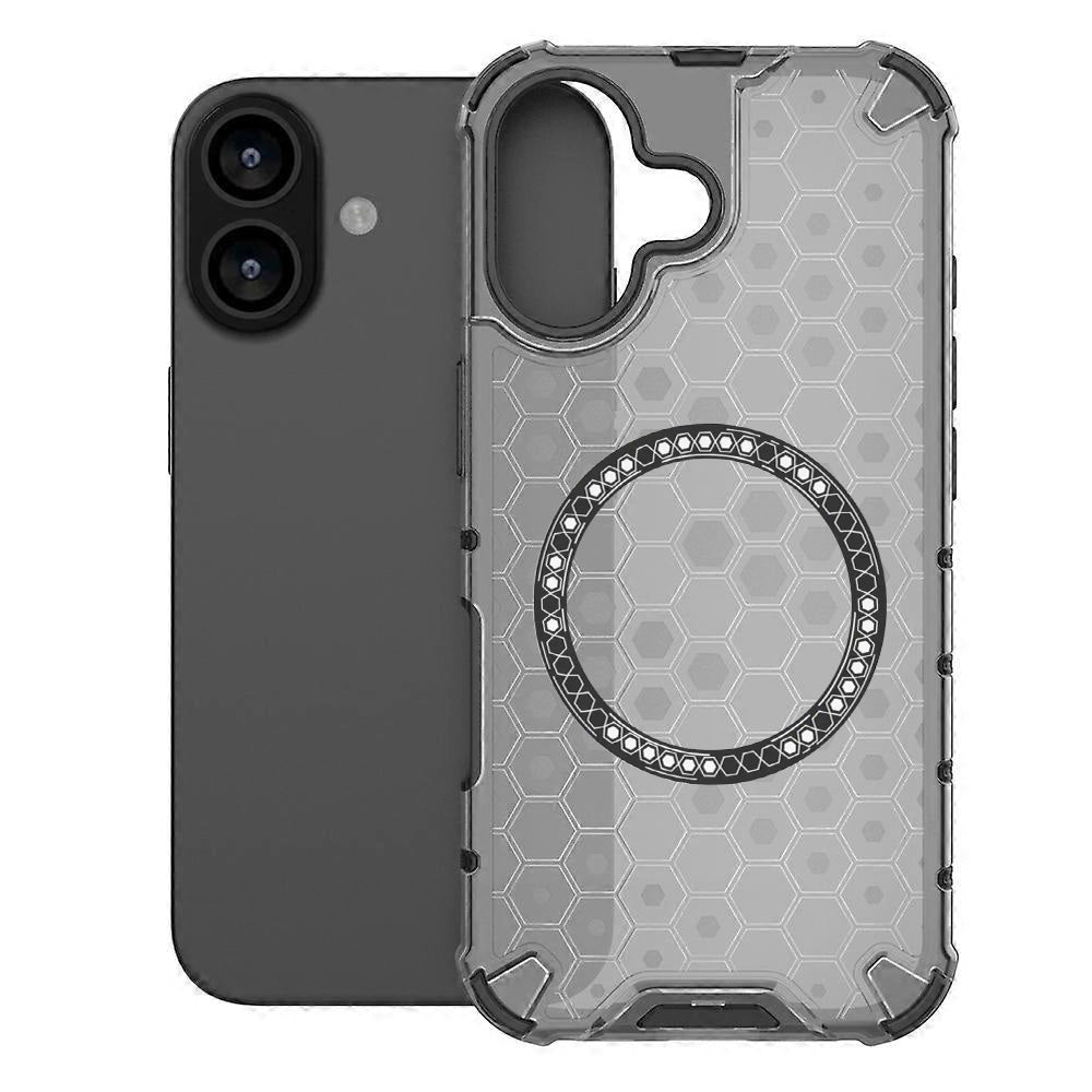 Husa MagSafe za Apple iPhone 17, Techsuit, HoneyComb Shield, Crna