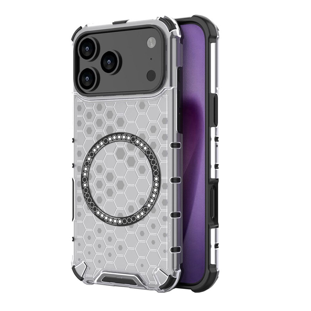 Futrola MagSafe za Apple iPhone 17 Pro, Techsuit, HoneyComb Shield, Bijela