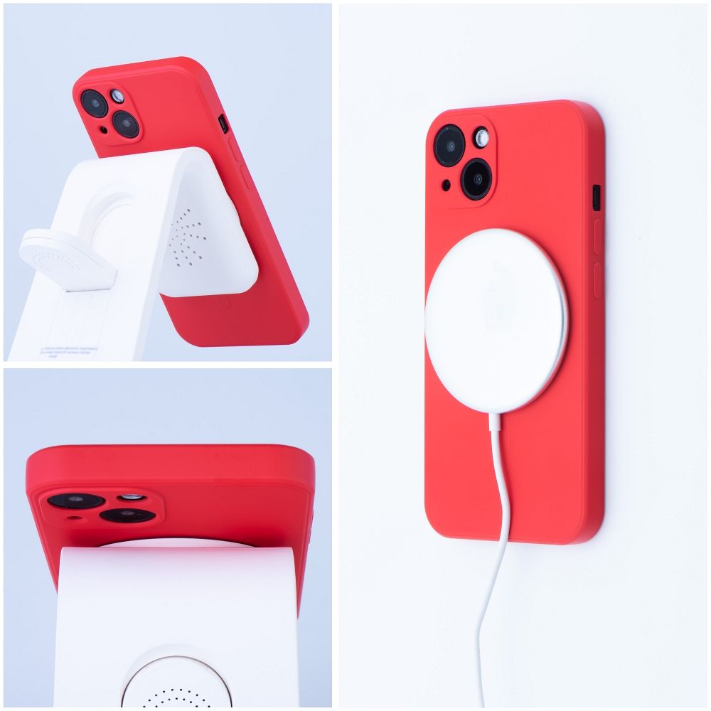 MagSafe maska za Apple iPhone 17e / 16e, OEM, Silicone Mag, Crvena