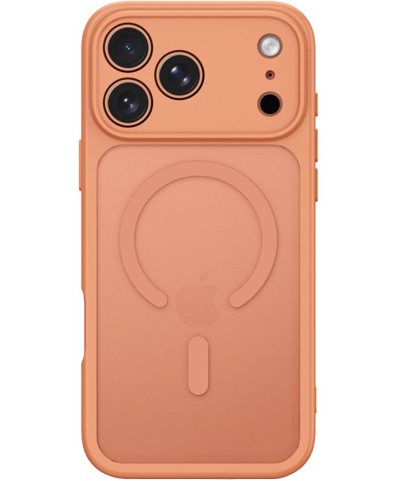 MagSafe maska za Apple iPhone 18 Pro / 17 Pro, Tech-Protect, BasicMag, Mat narančasta