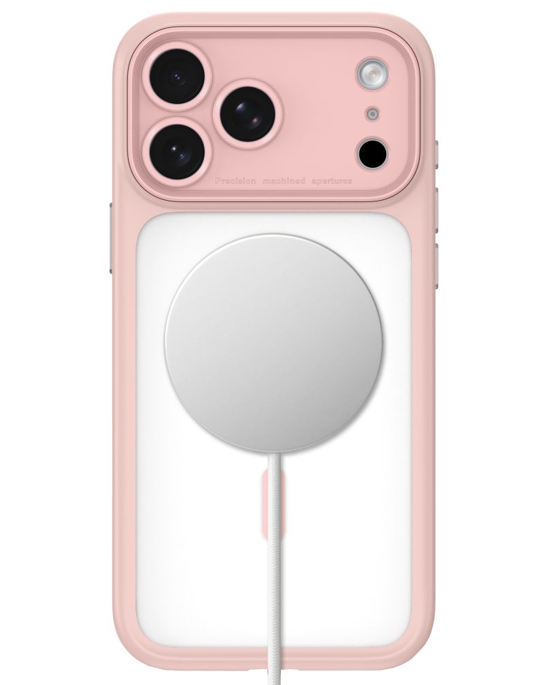 MagSafe maska za Apple iPhone 18 Pro / 17 Pro, Tech-Protect, MagPeak CC, mat ružičasta
