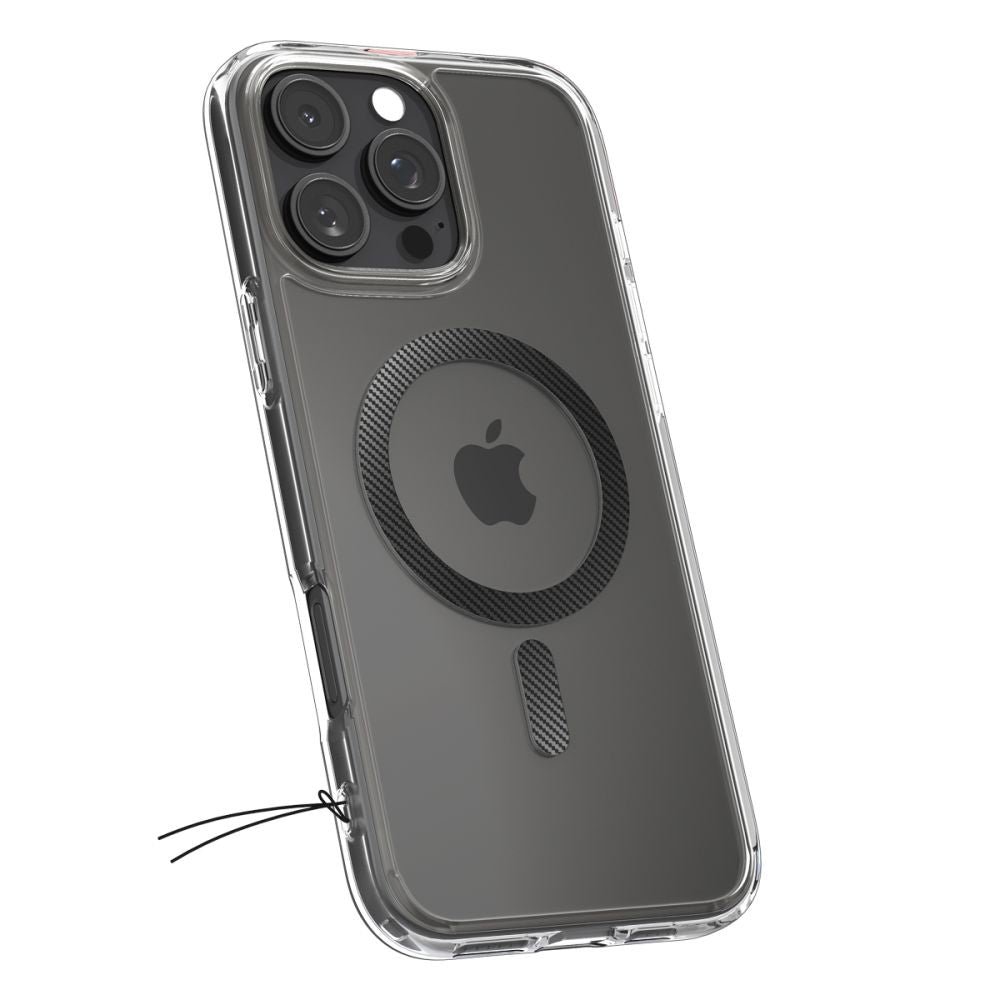 Futrola MagSafe za Apple iPhone 16 Pro, Spigen, Ultra Hybrid Carbon, Siva ACS08131