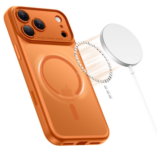 Futrola MagSafe za Apple iPhone 17 Pro Max, Tech-Protect, MagPeak, Mat narančasta
