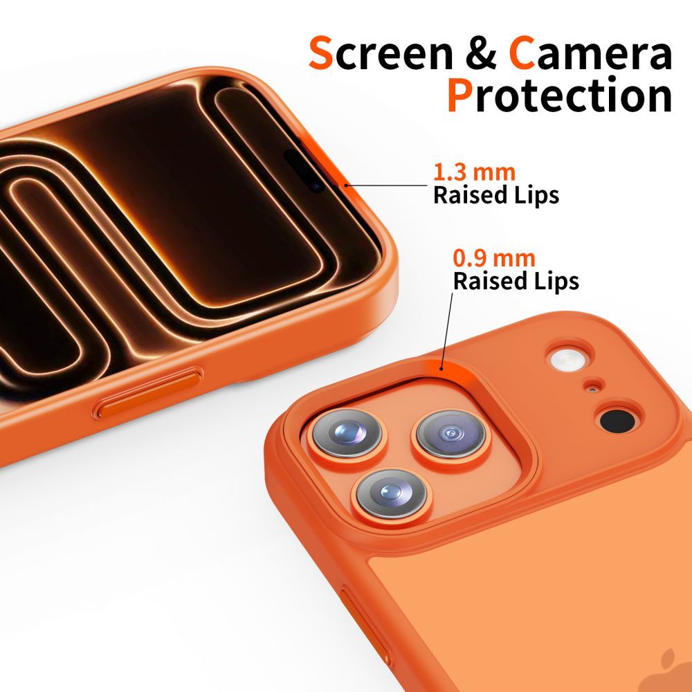 Futrola za Apple iPhone 17 Pro, Tech-Protect, Magmat, Mat Narančasta