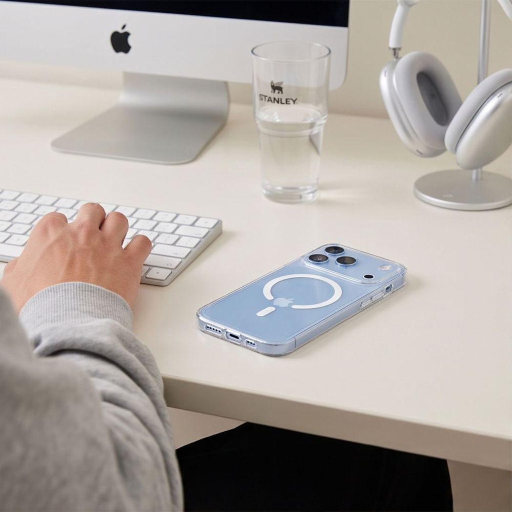 MagSafe maska za Apple iPhone 18 Pro / 17 Pro, Tech-Protect, Flexair, Prozirna