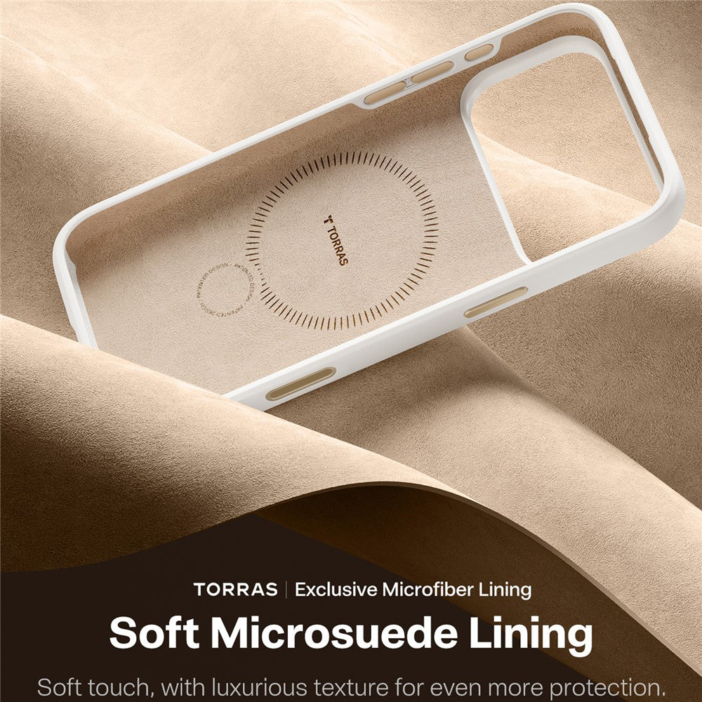 MagSafe futrola za Apple iPhone 17 Pro, Torras, QPRO silikon, bijela