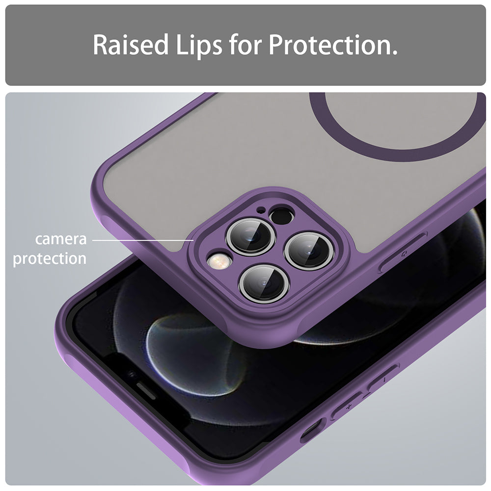MagSafe maska za Apple iPhone 12 Pro, Techsuit, HaloFrost II, Ljubičasta