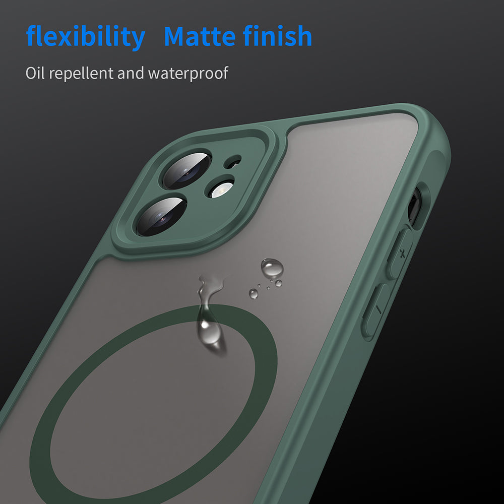 MagSafe maska za Apple iPhone 12, Techsuit, HaloFrost II, Zelena