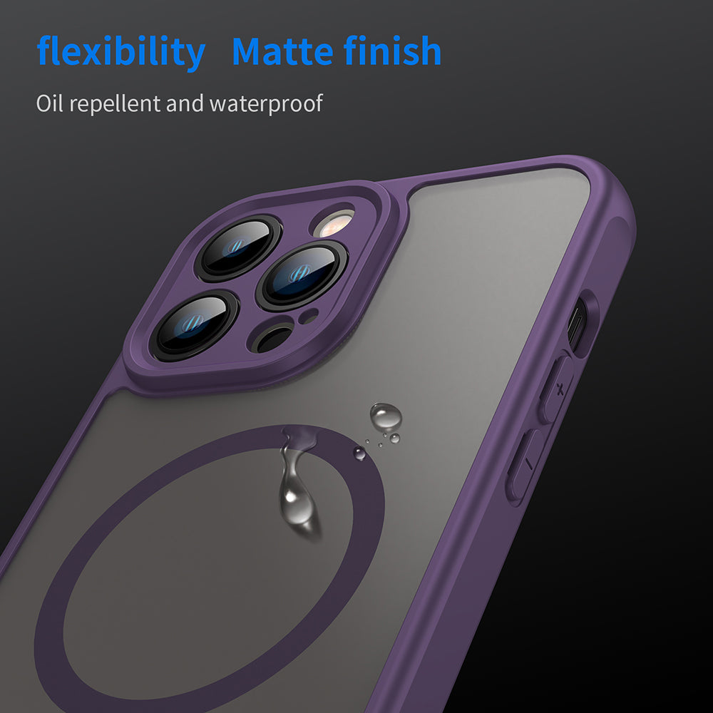 MagSafe maska za Apple iPhone 13 Pro Max, Techsuit, HaloFrost II, Ljubičasta